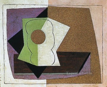  cubist - Glass on a table 1914 cubist Pablo Picasso